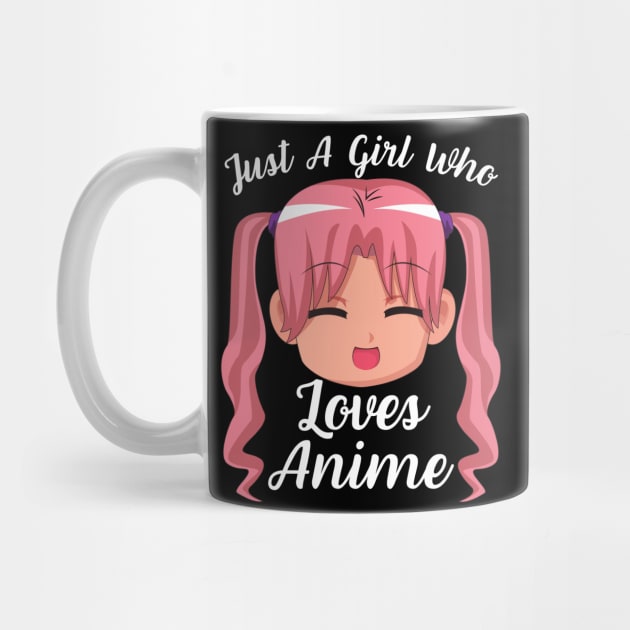 Anime Girl Merch Otaku Gift - Just A Girl Who Loves Anime by Murray's Apparel